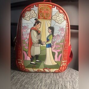 Mulan stained glass loungefly